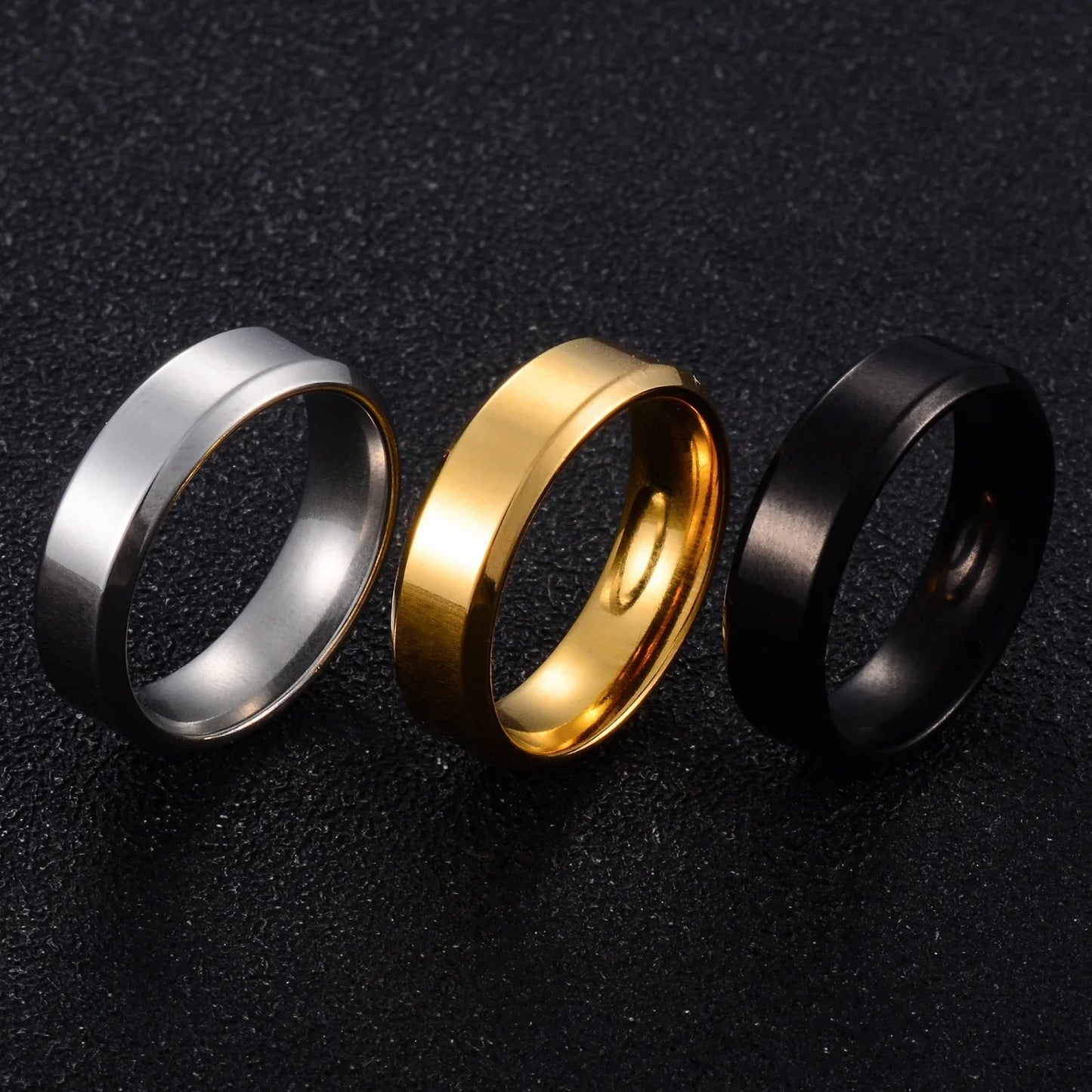 6MM Stainless Steel Couple Rings