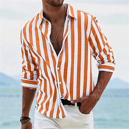 Trendy 3D Striped Slim Fit Jacket