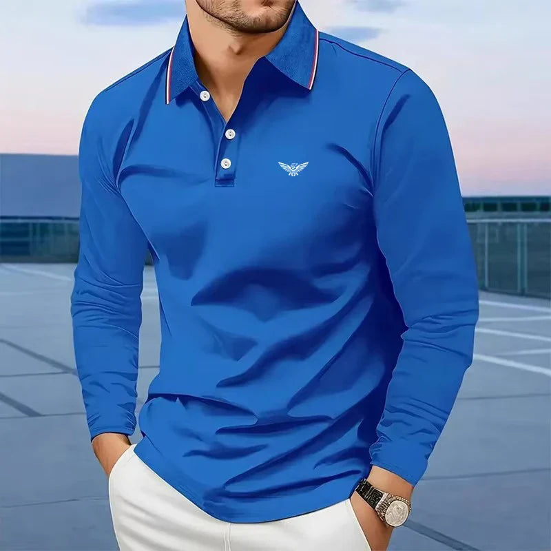 Spring Solid Polo for Men