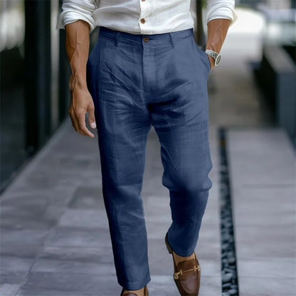 Men's Elegant Linen Trousers