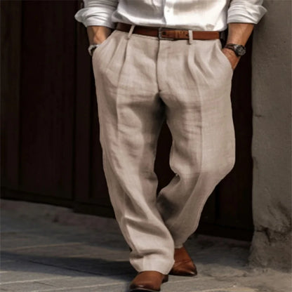 Classic Linen Relaxed Fit Trousers