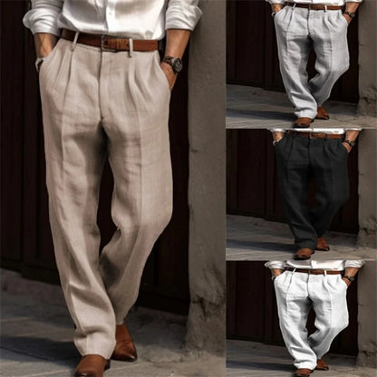 Classic Linen Relaxed Fit Trousers