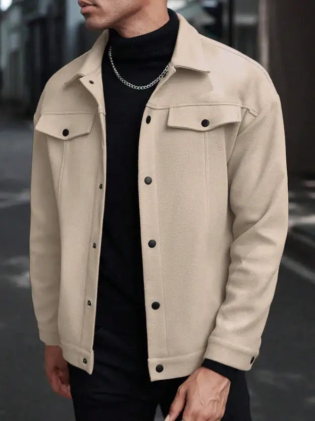 Men's Elegant Wool Blend Jacket
