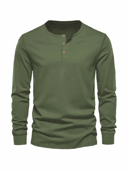 Slim Fit Henley Gym Tee