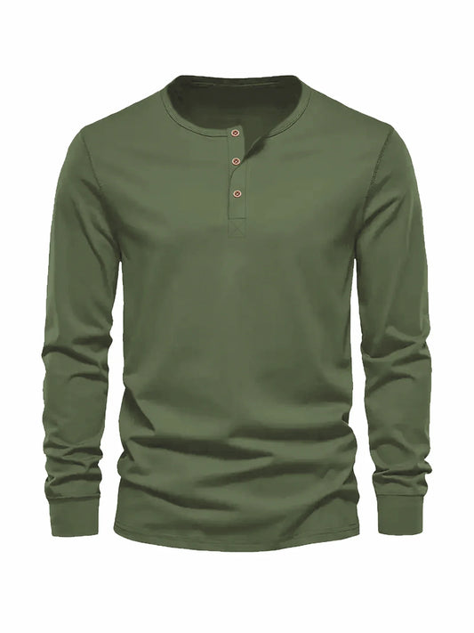 Slim Fit Henley Gym Tee