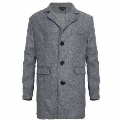 Casual Wool Coat British Style