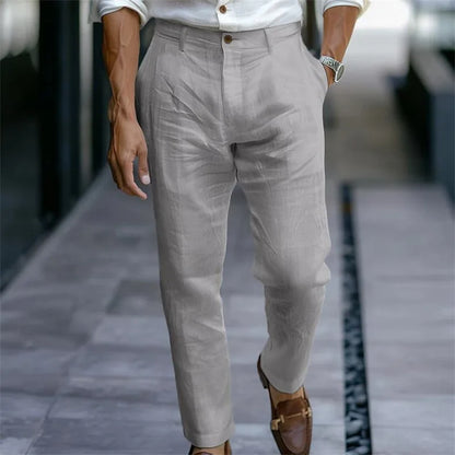 Men's Elegant Linen Trousers
