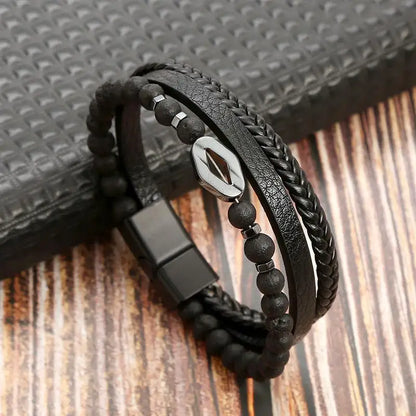 Stylish Men's Multi-Layer Leather Bracelet