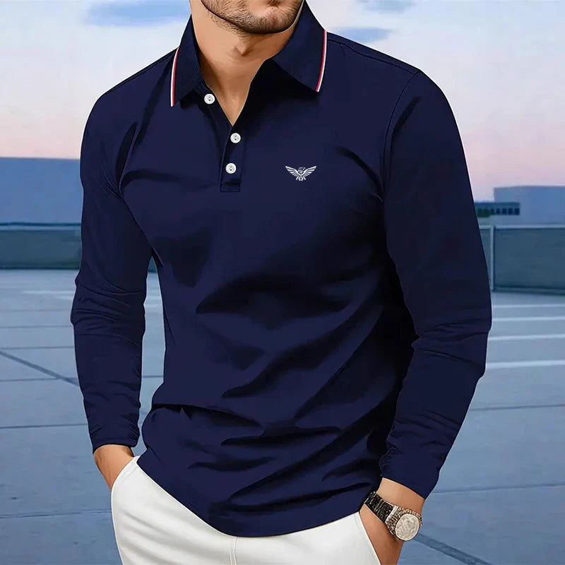 Spring Solid Polo for Men